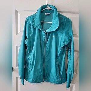 Columbia Women's Turquoise Windbreaker Jacket